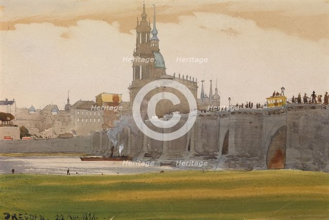 View of Dresden, 1898. Artist: Benois, Albert Nikolayevich (1852-1936)