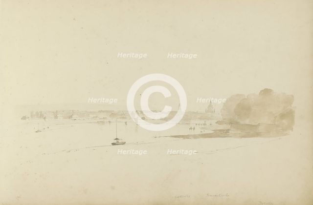 View of Dresden and the Elbe, 1820-1896. Creator: Kasparus Karsen.