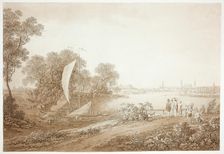 View of Dresden from Pieschen, c. 1805. Creator: Adrian Zingg