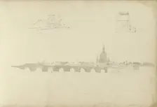 View of Dresden with the Frauenkirche, 1820-1896. Creator: Kasparus Karsen