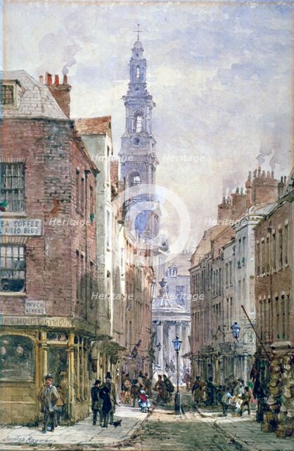 View of Drury Court from Wych Street, Westminster, London, c1875. Artist: Louise Rayner