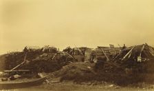 View of dwellings at native village,1894 and 1895. Creator: Unknown