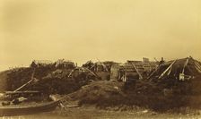 View of dwellings at native village,1894 and 1895. Creator: Unknown