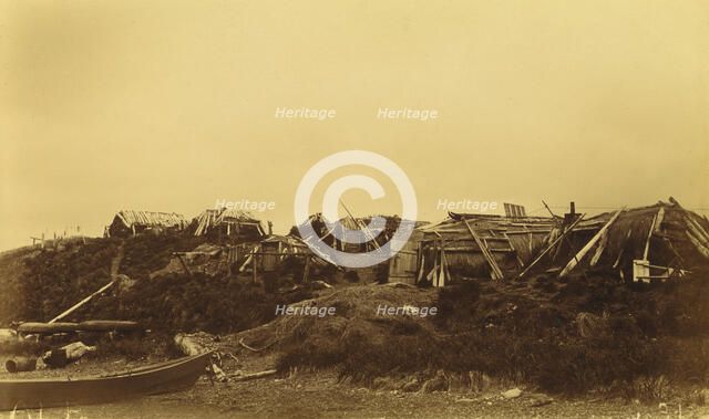 View of dwellings at native village,1894 and 1895. Creator: Unknown.