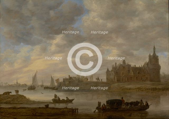 View of Duurstede Castle at Wijk bij Duurstede, 1649. Creator: Jan van Goyen.