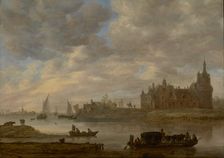 View of Duurstede Castle at Wijk bij Duurstede, 1649. Creator: Jan van Goyen
