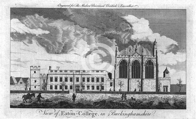 'View of Eaton-College, in Buckinghamshire', c1779.  Artist: Unknown.