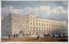 View of eight houses in Brook Street, Westminster, London, c1840. Artist: George Hawkins