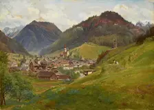 View of Eisenerz, 1839. Creator: Friedrich Loos