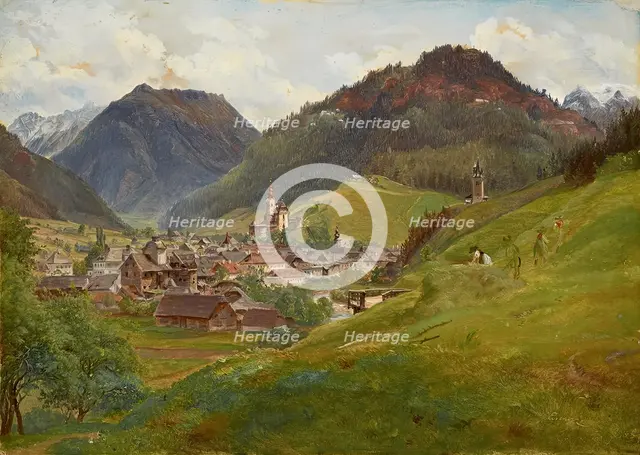 View of Eisenerz, 1839. Creator: Friedrich Loos.