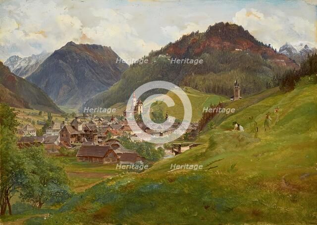 View of Eisenerz, 1839. Creator: Friedrich Loos.
