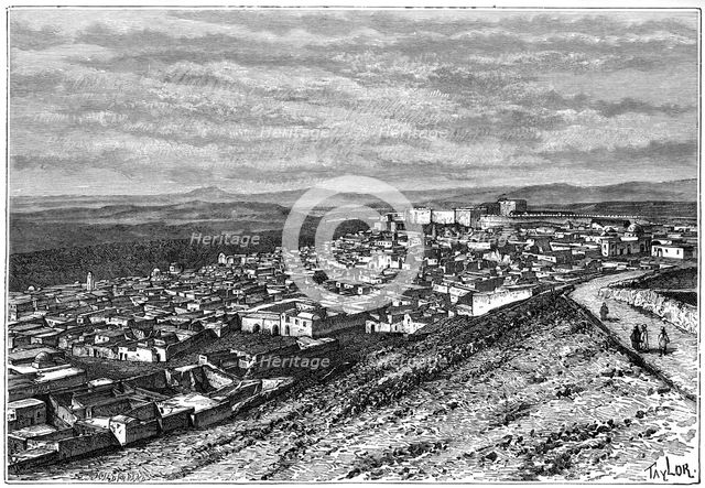 View of El Kef, Tunisia, c1890. Artist: Hildibrand