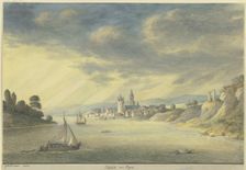 View of Eltville am Rhein, 1803. Creator: Georg Melchior Kraus