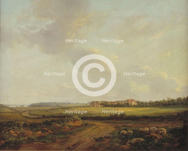 View of Engelholm at Præsto in Zealand, 1816. Creator: Johan Christian Dahl.