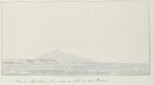 View of Etna over the sea north of Capo Passero, 1778. Creator: Louis Ducros