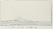 View of Etna over the sea north of Capo Passero, 1778. Creator: Louis Ducros