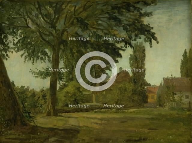 View of Falkonerallé outside Copenhagen, 1845-1847. Creator: Christen Kobke.