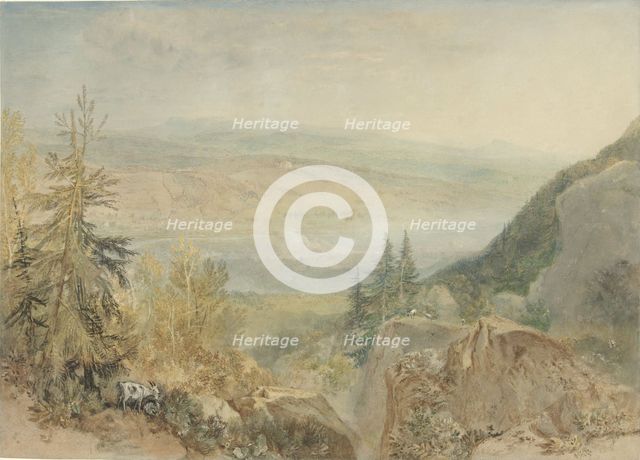 View of Farnley Hall in Yorkshire, 1808-1825. Creator: JMW Turner.
