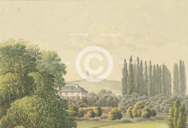 View of Ferdinand Fellner's family home in Frankfurt am Main, mid-19th century. Creator: Ferdinand Fellner.