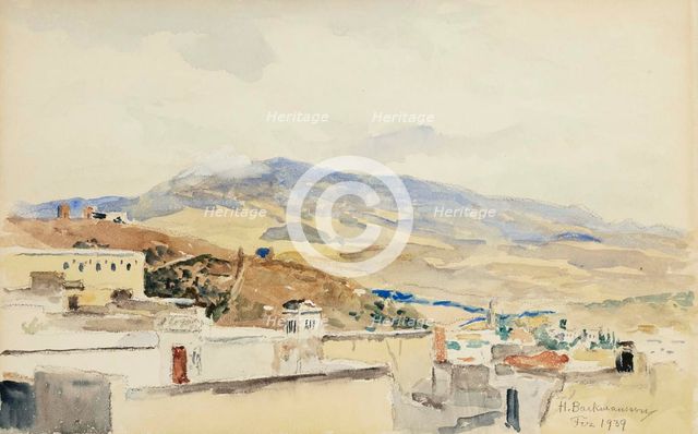 View of Fez, 1939. Creator: Hugo Backmansson.