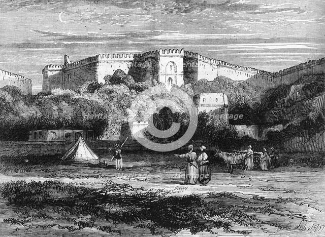 'View of Fort Rhotas near Chillianwalla', c1891. Creator: James Grant.