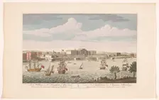 View of Fort William at Calcutta, 1754. Creator: Anon