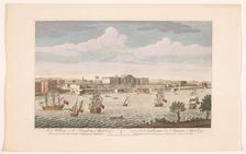 View of Fort William at Calcutta, 1754. Creator: Anon