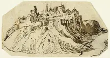 View of Fortified Hill Town, n.d. Creator: Unknown