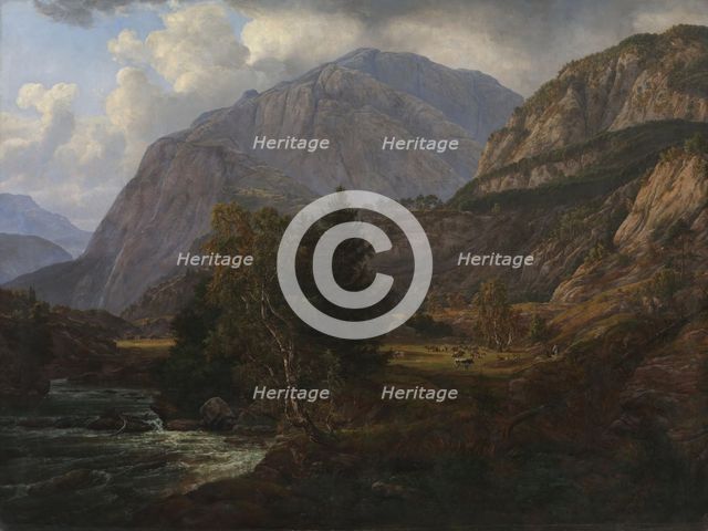View of Fortundalen, 1836. Creator: Johan Christian Dahl.