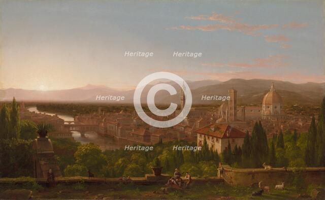 View of Florence, 1837. Creator: Thomas Cole (American, 1801-1848).