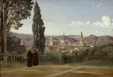 View of Florence from the Boboli Gardens, ca 1835-1840
