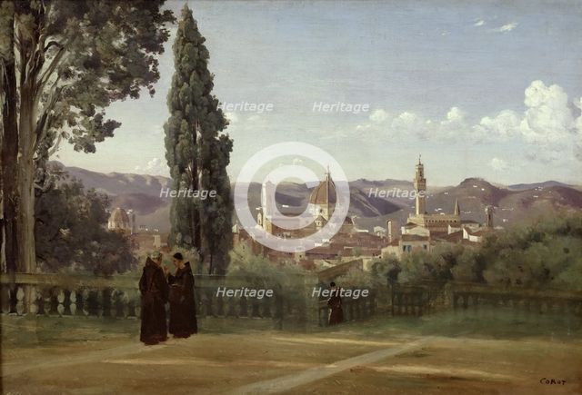 View of Florence from the Boboli Gardens, ca 1835-1840.