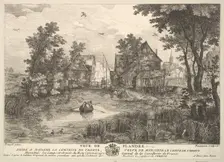 View of Flanders (Veue de Flandre) after the painting in the collection of Madame la Comtesse .... Creator: Pierre Francois Beaumont