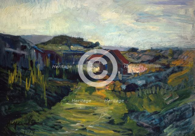 View of Flekkero, 1919. Creator: Halfdan Strom.