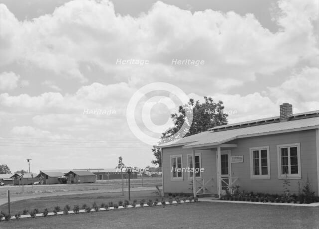 View of FSA camp, showing clinic in foreground, Tulare County, California, 1939. Creator: Dorothea Lange.