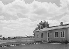View of FSA camp, showing clinic in foreground, Tulare County, California, 1939. Creator: Dorothea Lange