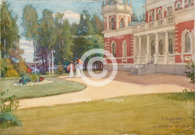 View of [from?] Inha, 1903. Creator: Albert Gebhard.