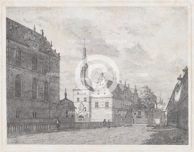 View of Frederiksborg, Karussel Gate, 1836 Creator: Jorgen Pedersen Roed.
