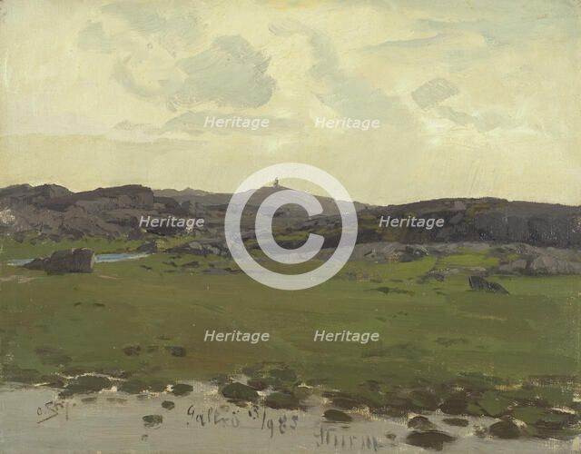 View of Galtrö. Study, late 19th-early 20th century. Creator: Leopold Otto Strützel.
