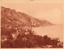 View of Garavan and the Italian Frontier, Menton 1930. Creator: Unknown