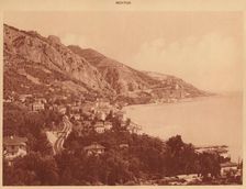 View of Garavan and the Italian Frontier, Menton 1930. Creator: Unknown