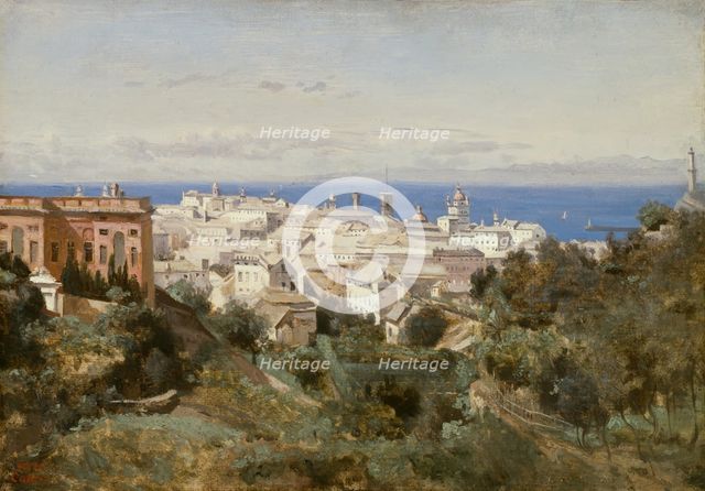 View of Genoa, 1834. Creator: Jean-Baptiste-Camille Corot.