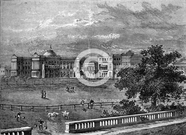 'View of Government House, Calcutta', c1891. Creator: James Grant.