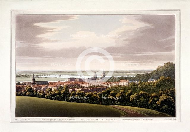 View of Greenwich, London, 1795. Artist: Joseph Constantine Stadler
