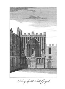 View of Guild Hall Chapel. c1775