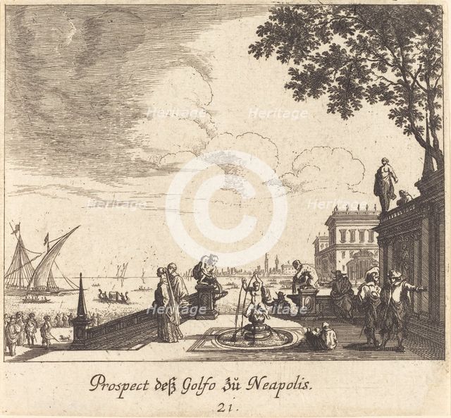 View of Gulf of Naples, 1681. Creator: Melchior Küsel.