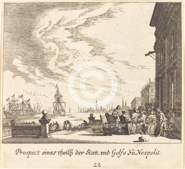 View of Gulf of Naples, 1681. Creator: Melchior Küsel.