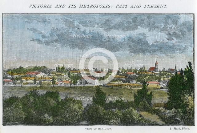 'View of Hamilton', Victoria, Australia, c1885. Artist: Unknown