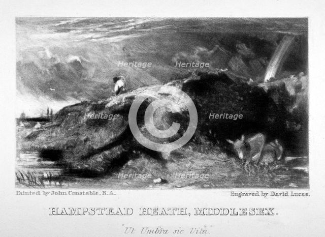 View of Hampstead Heath, London, 1831.              Artist: David Lucas