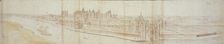 View of Hampton Court Palace from the South, with the River in the Foreground, 1558. Artist: Anthonis van den Wyngaerde